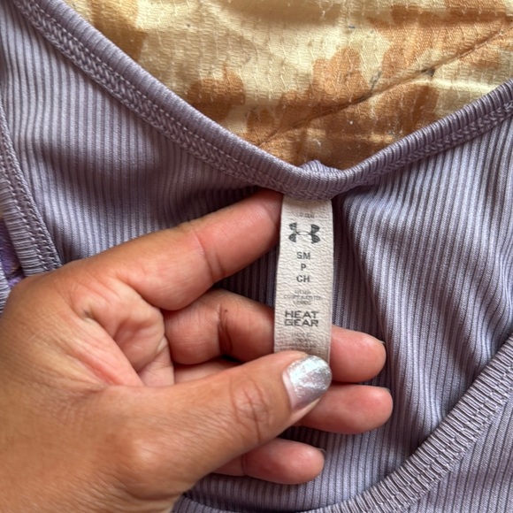 Under Armour Purple Fitted Sleeveless Tank Top - Picture 2 of 6